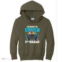 Im Ready To Crush 3rd Grade Back To School Video Game Boy Kids Hoodie thumb 0