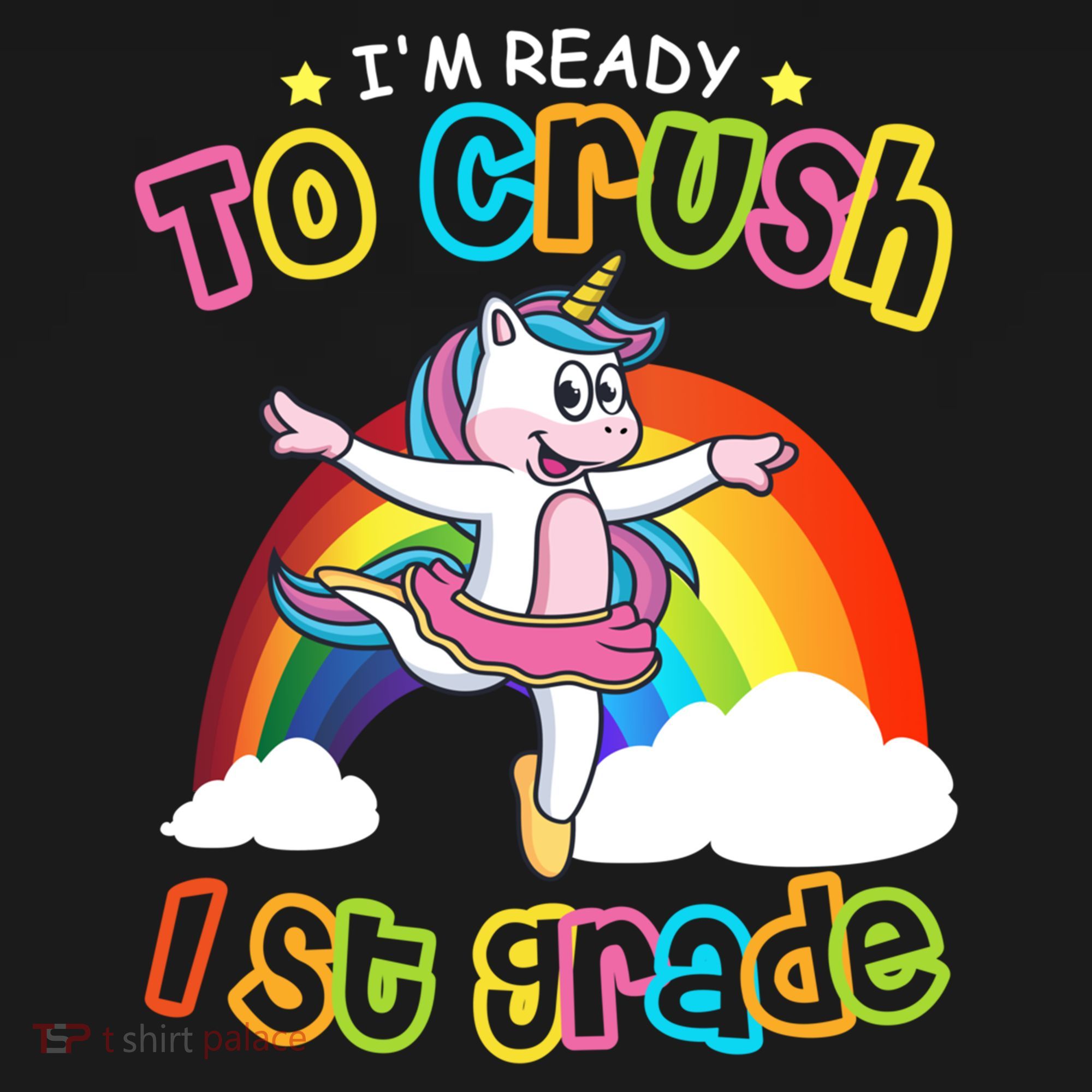 Im Ready To Crush 1St Grade Unicorn School Ballet Unicorn Cute Gift Women's Hoodie