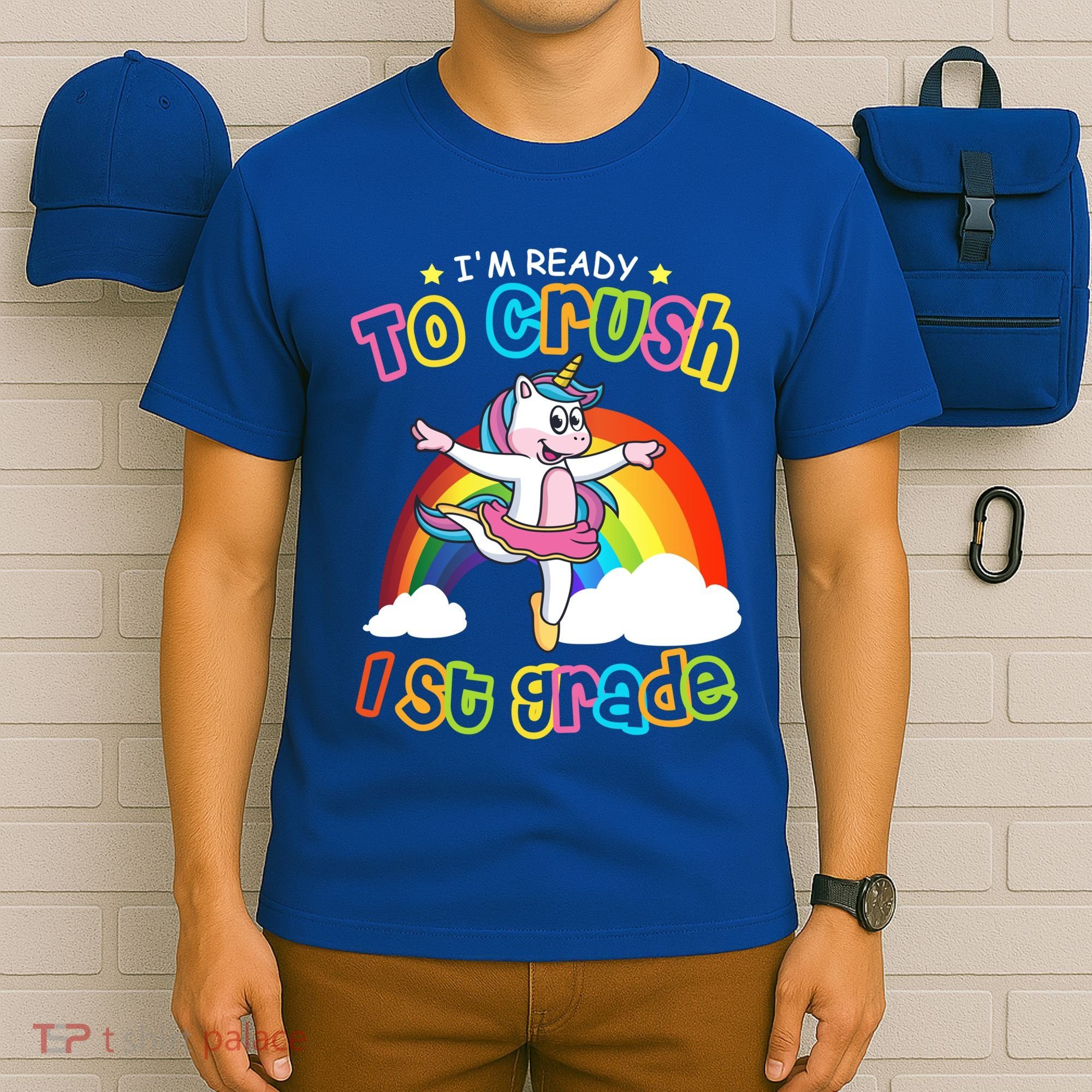Im Ready To Crush 1St Grade Unicorn School Ballet Unicorn Cute Gift T-Shirt