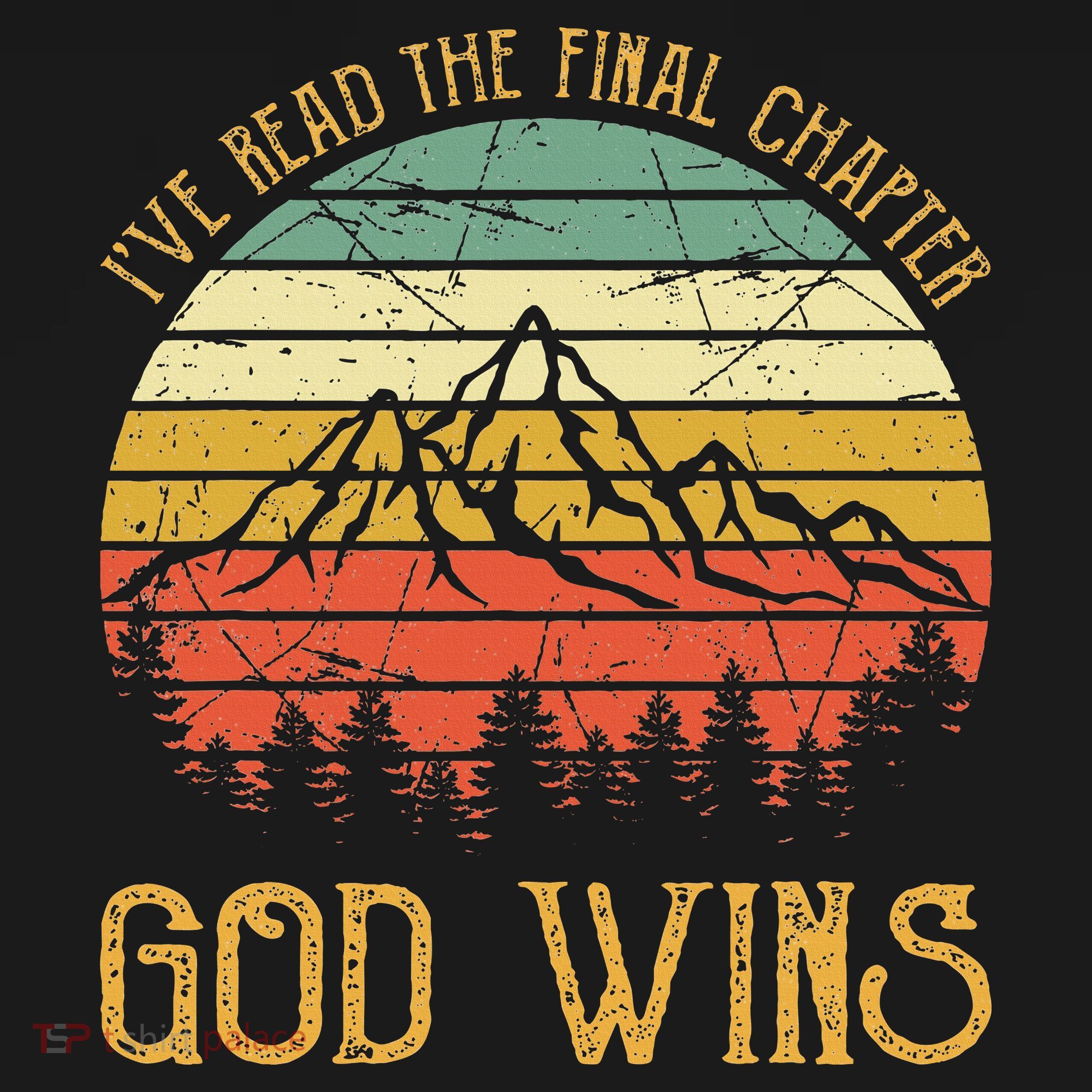 I’ve Read The Final Chapter God Wins retro Christian Mousepad