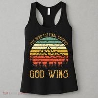 I’ve Read The Final Chapter God Wins retro Christian Women's Tank Top thumb 3