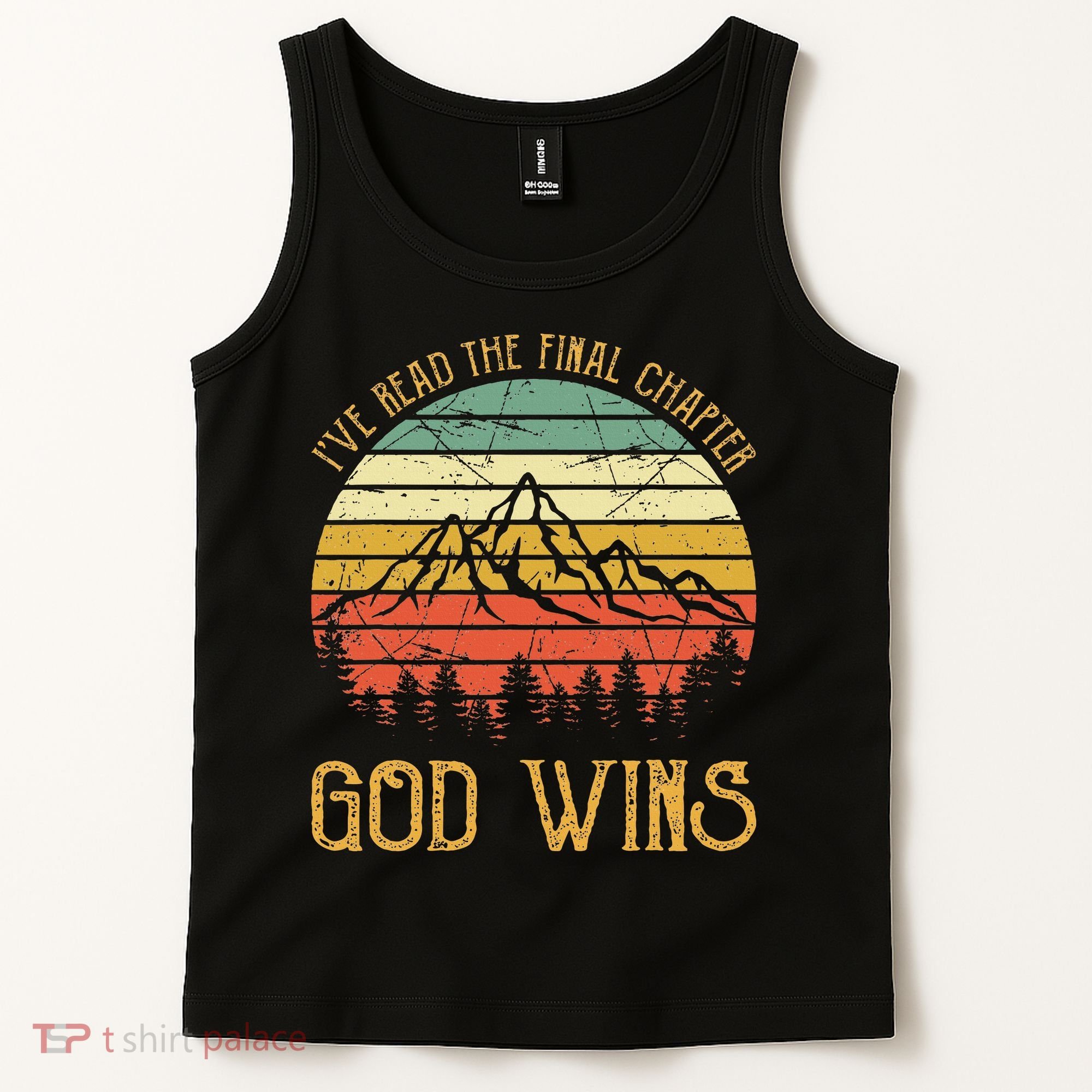 I’ve Read The Final Chapter God Wins retro Christian Tank Top