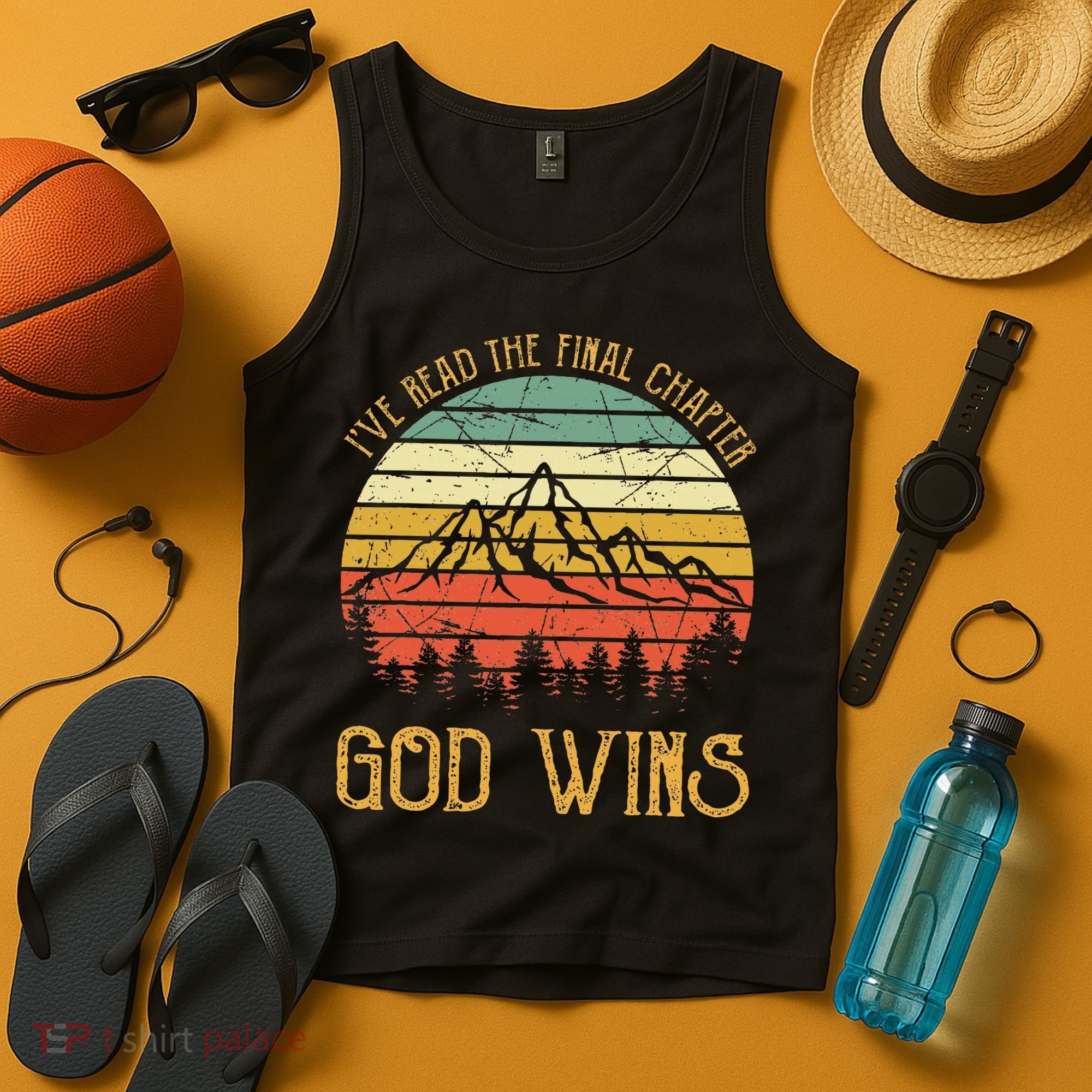 I’ve Read The Final Chapter God Wins retro Christian Tank Top