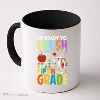 Im Ready To Crush Fifth Grade Back To School Cute Rabbit Great Gift Coffee Mug thumb 0