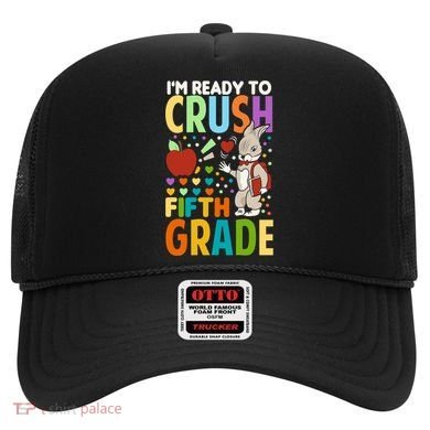 Im Ready To Crush Fifth Grade Back To School Cute Rabbit Great Gift Hat
