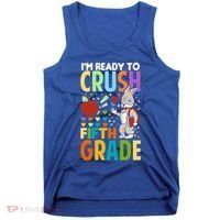Im Ready To Crush Fifth Grade Back To School Cute Rabbit Great Gift Tank Top thumb 0
