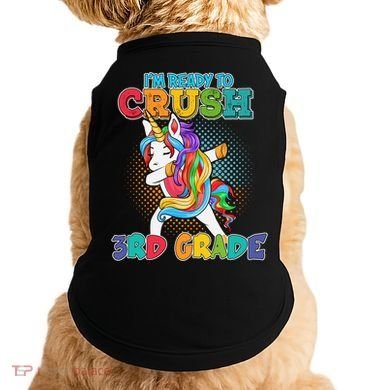 Im Ready To Crush 3Rd Grade Unicorn Funny Gift Doggie Tank