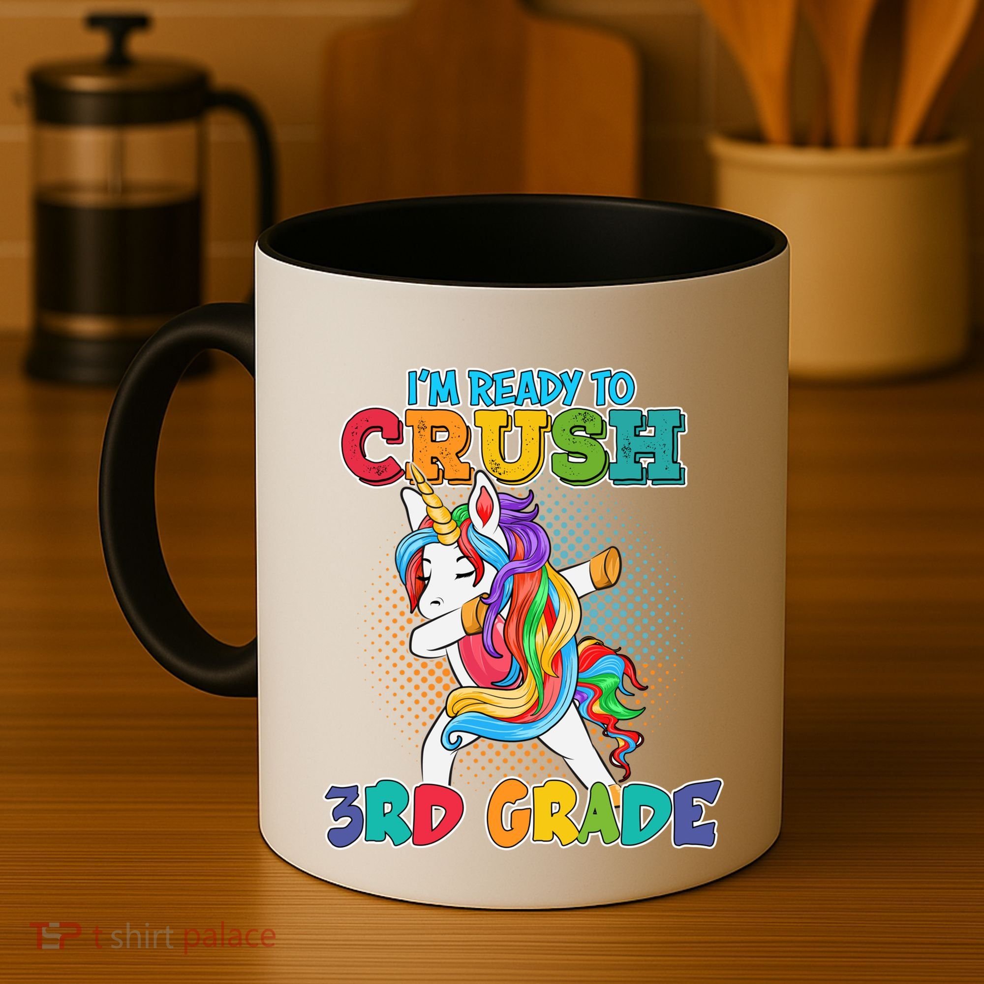 Im Ready To Crush 3Rd Grade Unicorn Funny Gift Coffee Mug