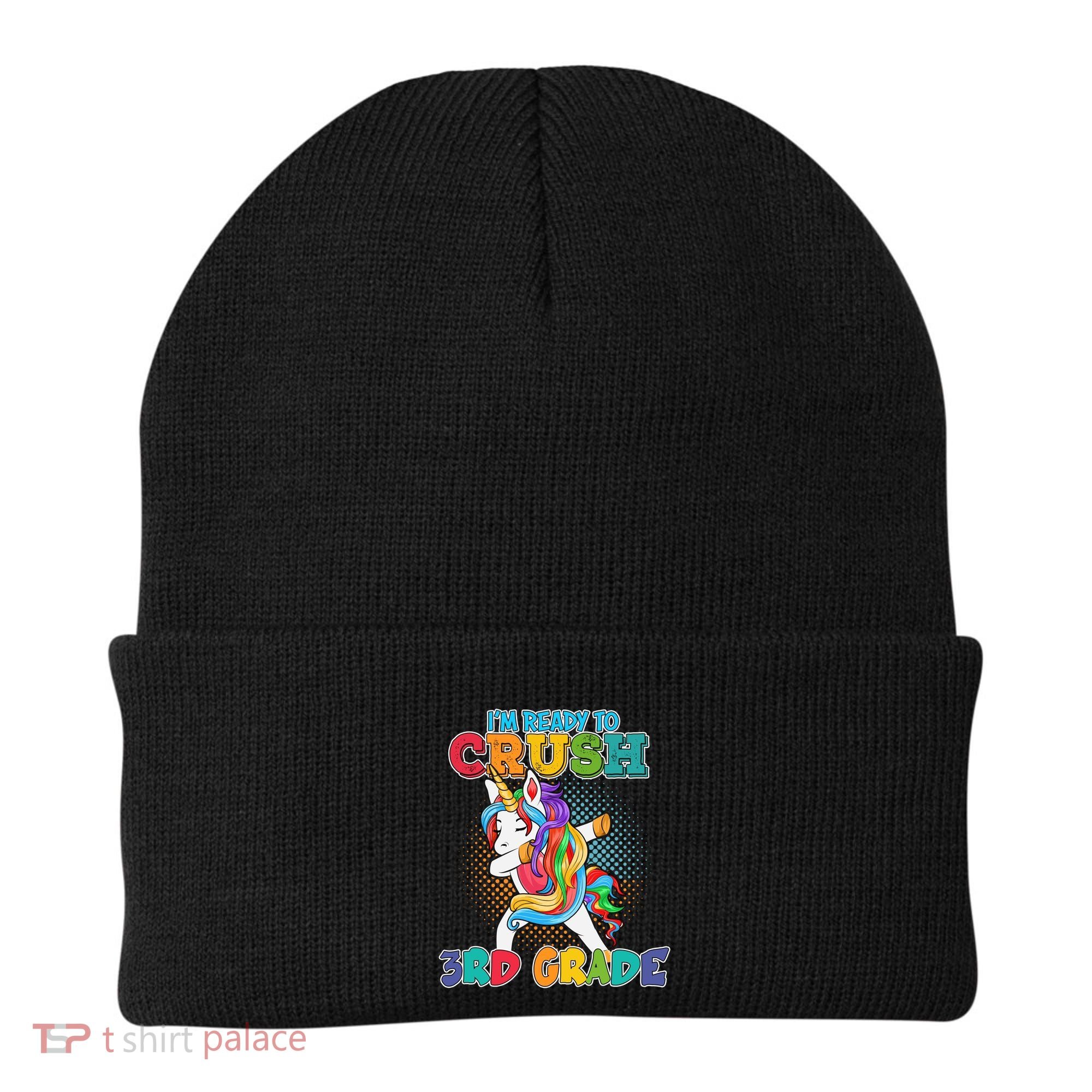 Im Ready To Crush 3Rd Grade Unicorn Funny Gift Beanie