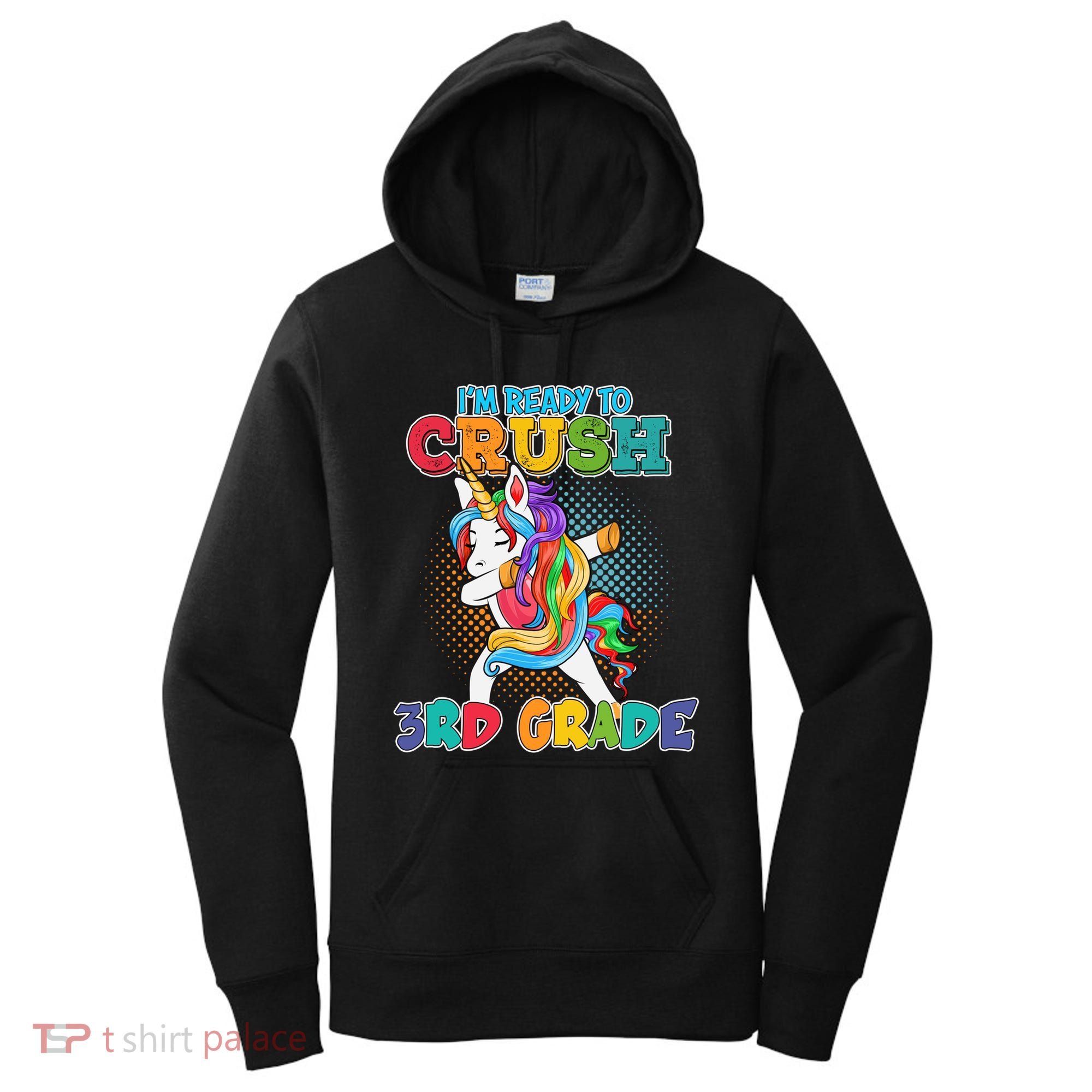 Im Ready To Crush 3Rd Grade Unicorn Funny Gift Women's Hoodie