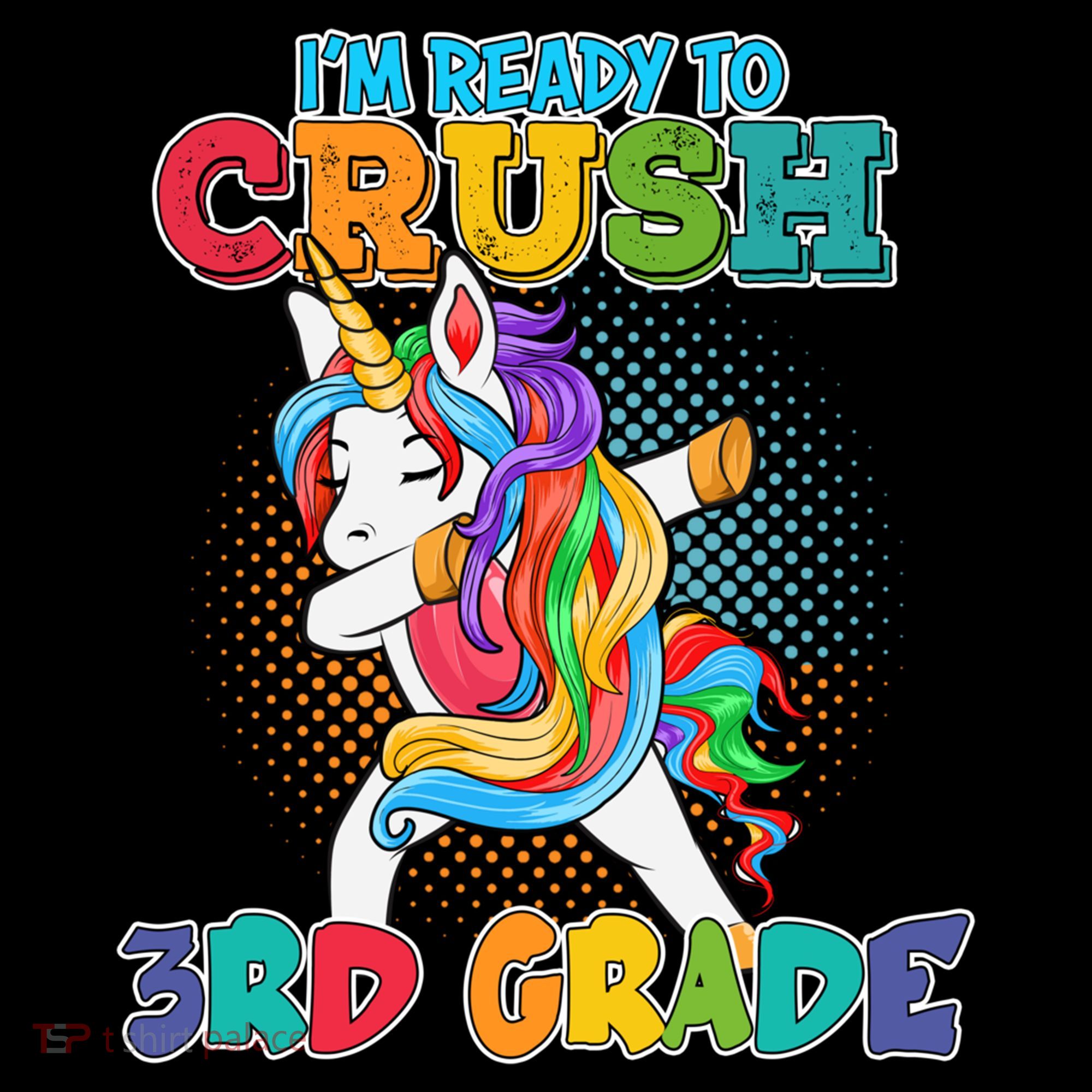 Im Ready To Crush 3Rd Grade Unicorn Funny Gift Women's Hoodie