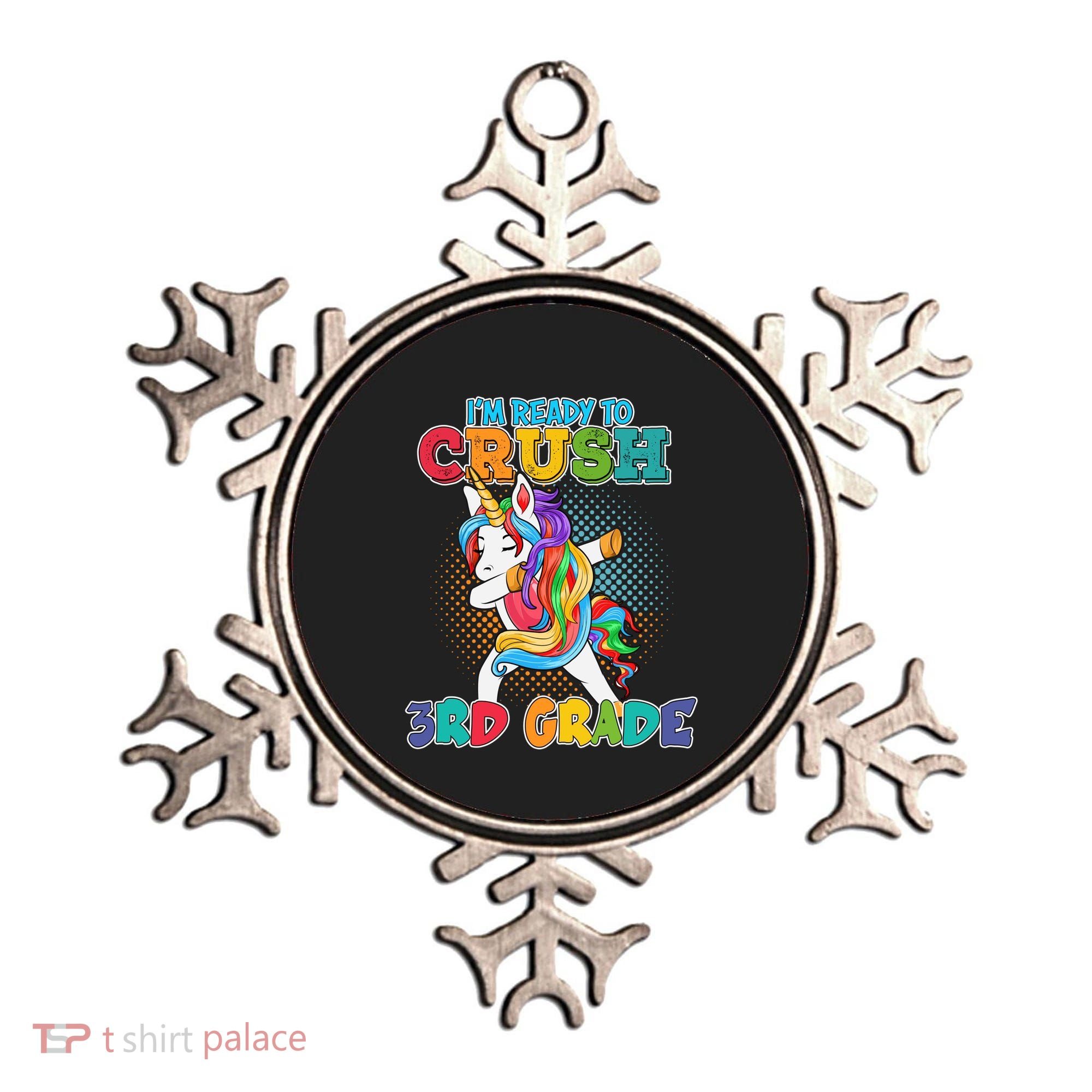 Im Ready To Crush 3Rd Grade Unicorn Funny Gift Ornament