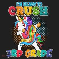 Im Ready To Crush 3Rd Grade Unicorn Funny Gift Hat thumb 2