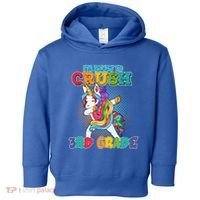 Im Ready To Crush 3Rd Grade Unicorn Funny Gift Toddler Hoodie thumb 0