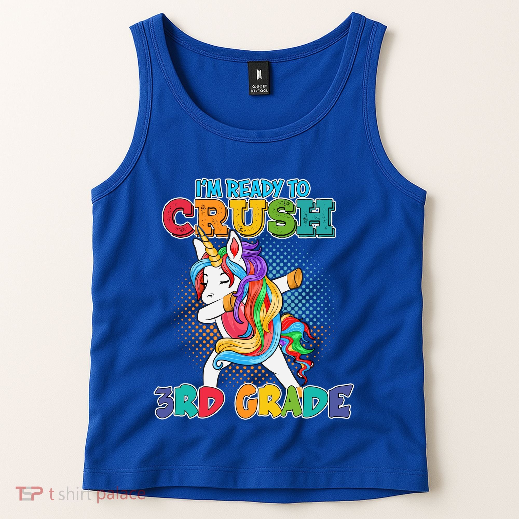 Im Ready To Crush 3Rd Grade Unicorn Funny Gift Tank Top