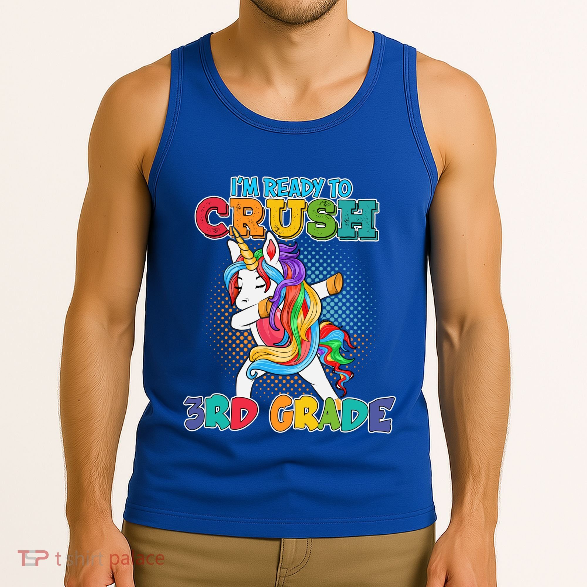 Im Ready To Crush 3Rd Grade Unicorn Funny Gift Tank Top