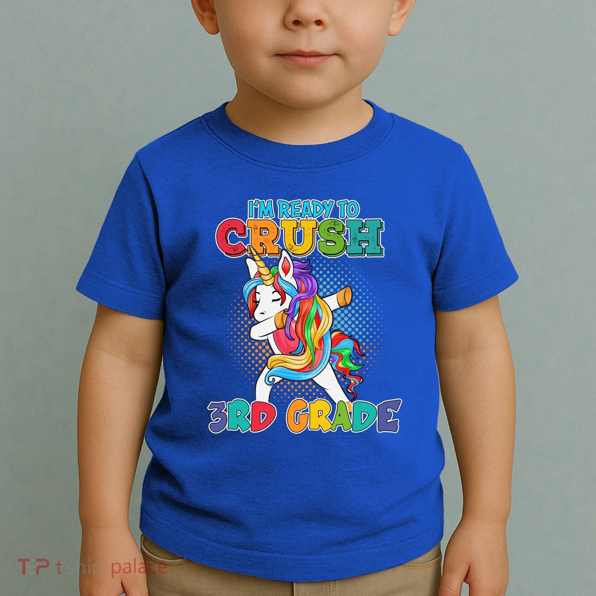 Im Ready To Crush 3Rd Grade Unicorn Funny Gift Toddler T-Shirt