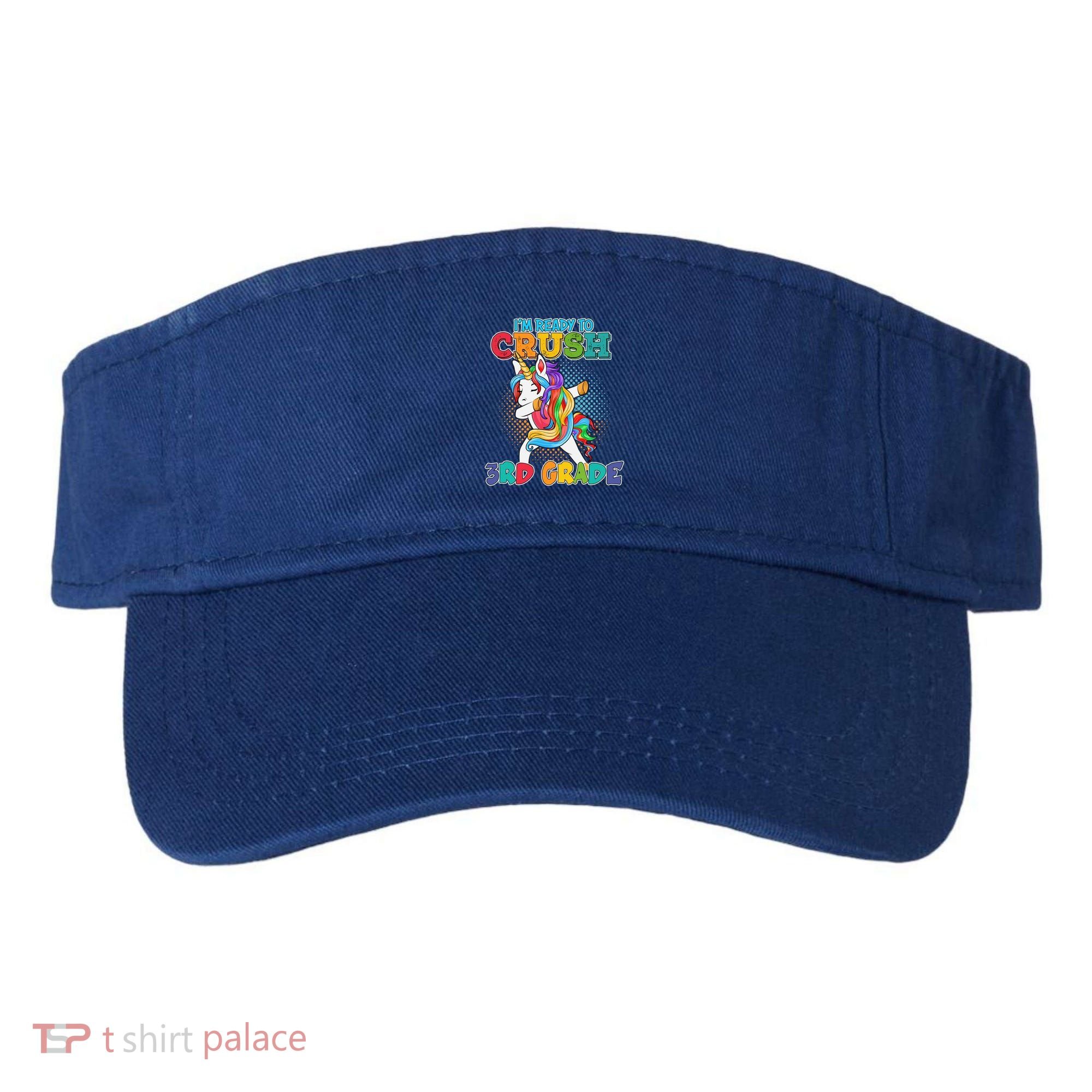 Im Ready To Crush 3Rd Grade Unicorn Funny Gift Visor
