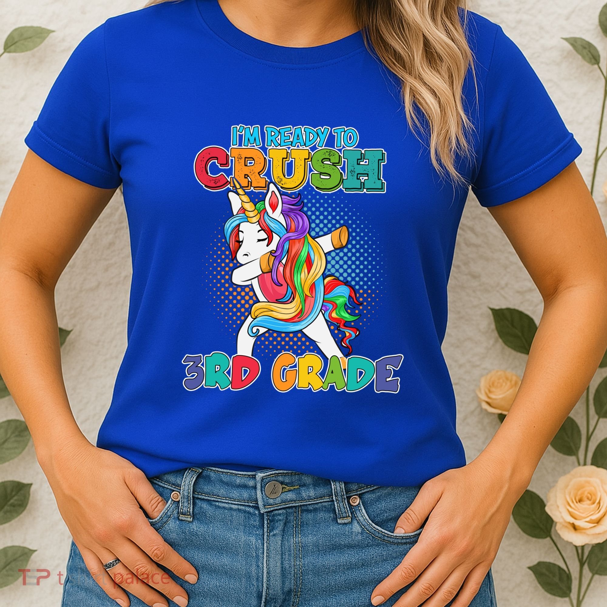 Im Ready To Crush 3Rd Grade Unicorn Funny Gift Women's T-Shirt