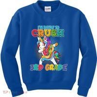 Im Ready To Crush 3Rd Grade Unicorn Funny Gift Kids Sweatshirt thumb 0