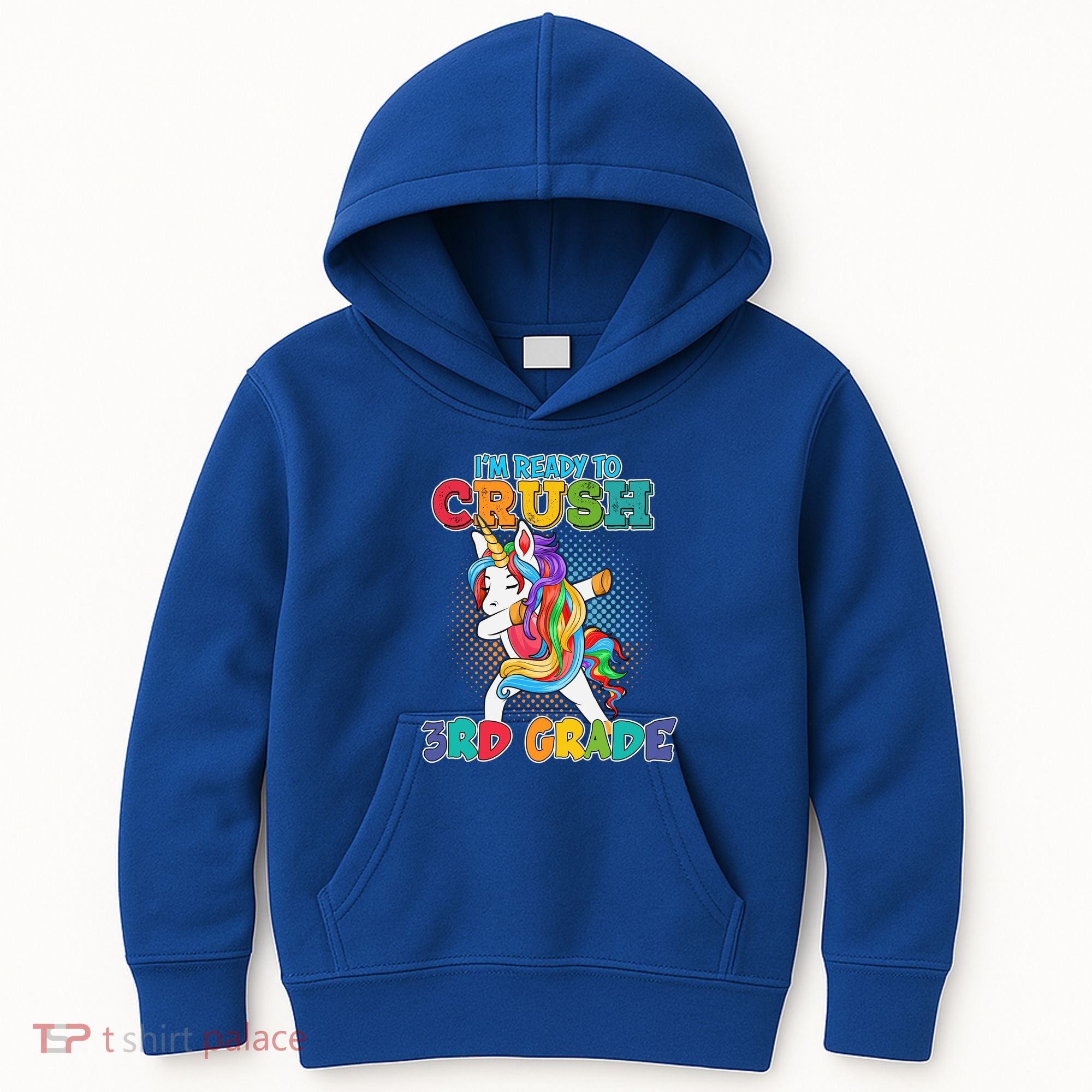 Im Ready To Crush 3Rd Grade Unicorn Funny Gift Kids Hoodie