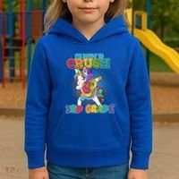 Im Ready To Crush 3Rd Grade Unicorn Funny Gift Kids Hoodie thumb 3