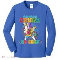 Im Ready To Crush 3Rd Grade Unicorn Funny Gift Kids Long Sleeve Shirt thumb 0