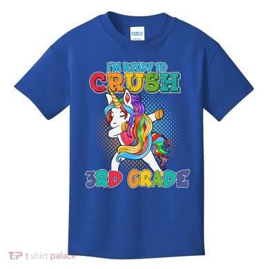Im Ready To Crush 3Rd Grade Unicorn Funny Gift Kids T-Shirt