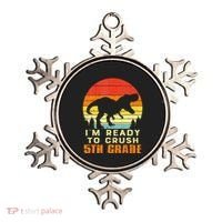 Im Ready To Crush 5th Grade Trex Dino Retro First Day Ornament thumb 0