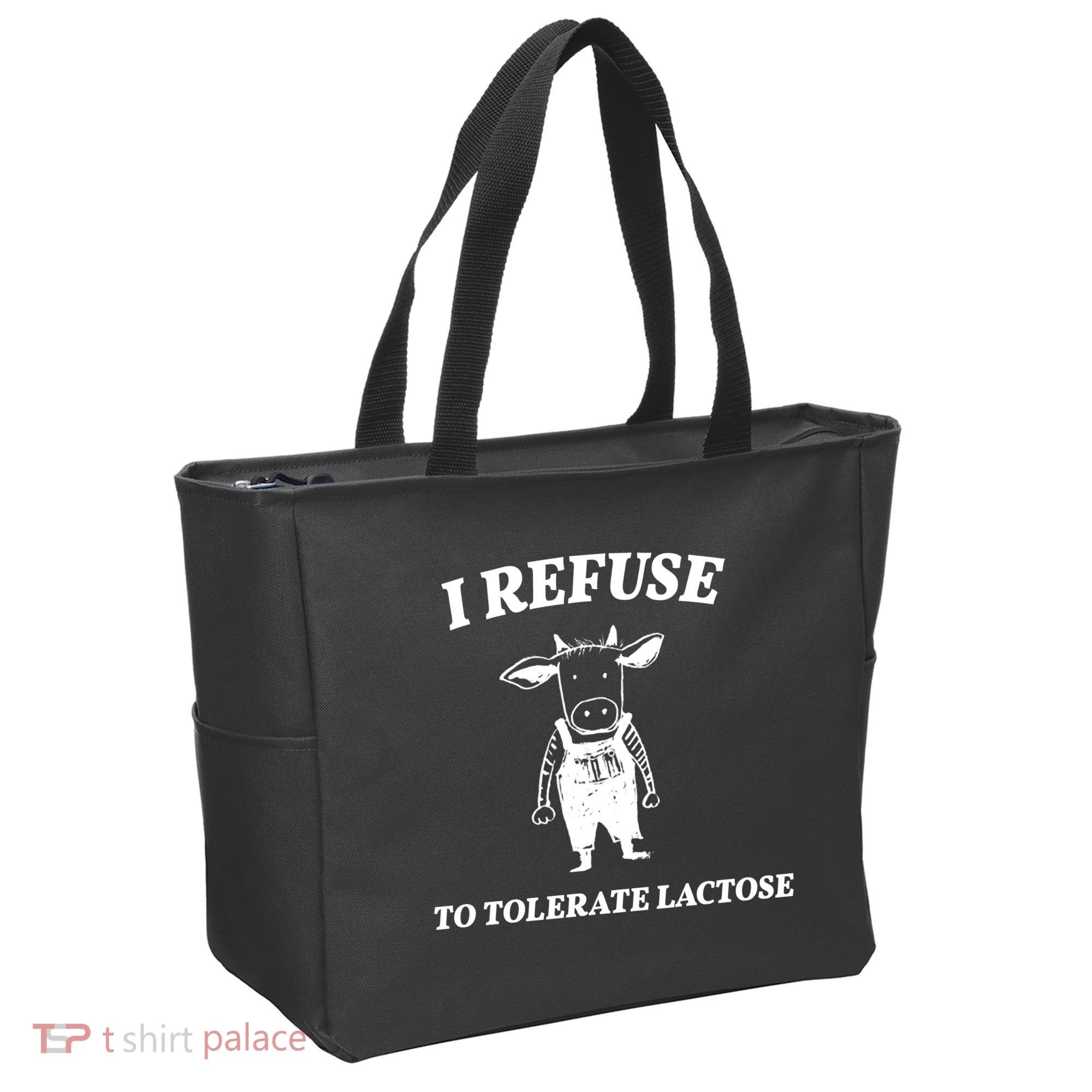 I Refuse To Tolerate Lactose Cow Tote Bag