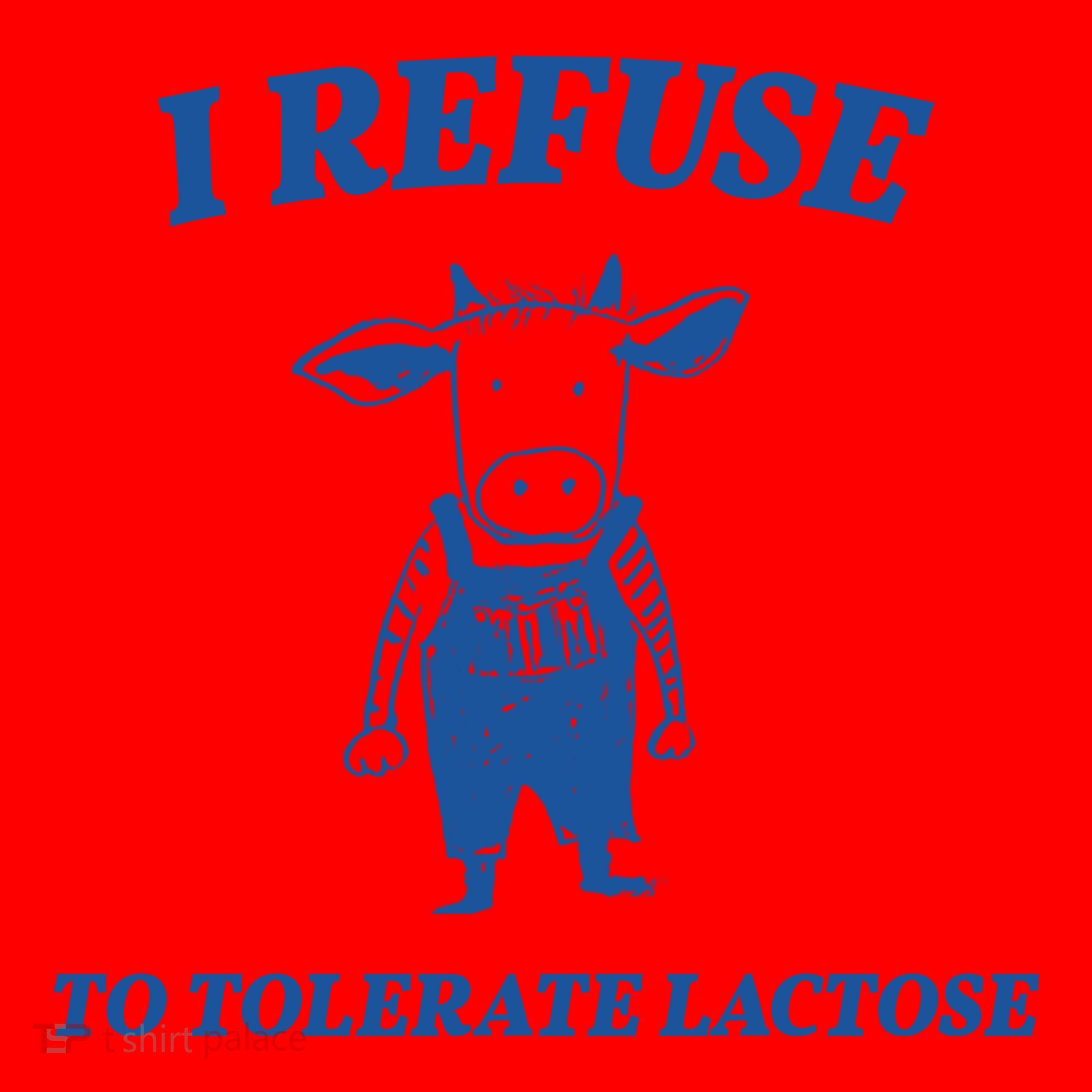 I Refuse To Tolerate Lactose Cow Santa Hat