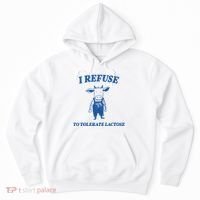 I Refuse To Tolerate Lactose Cow Hoodie thumb 0