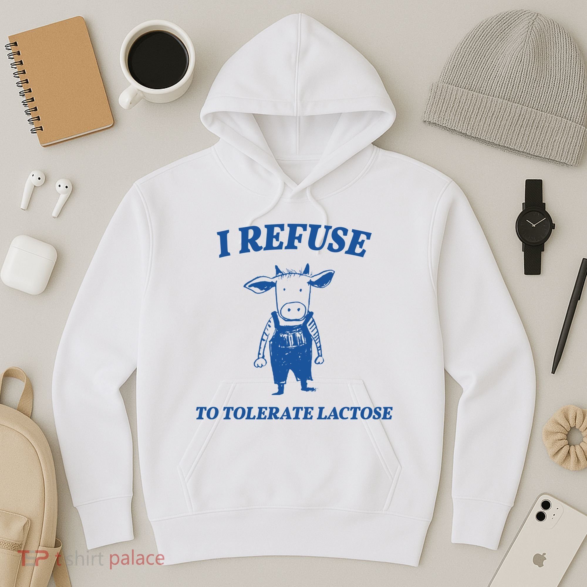 I Refuse To Tolerate Lactose Cow Hoodie