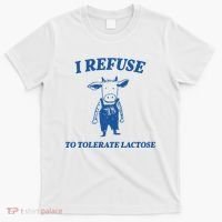 I Refuse To Tolerate Lactose Cow T-Shirt thumb 0