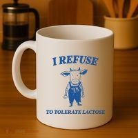 I Refuse To Tolerate Lactose Cow Coffee Mug thumb 4