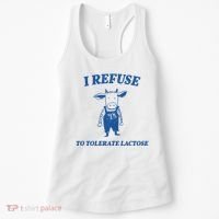 I Refuse To Tolerate Lactose Cow Women's Tank Top thumb 0