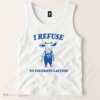 I Refuse To Tolerate Lactose Cow Tank Top thumb 2