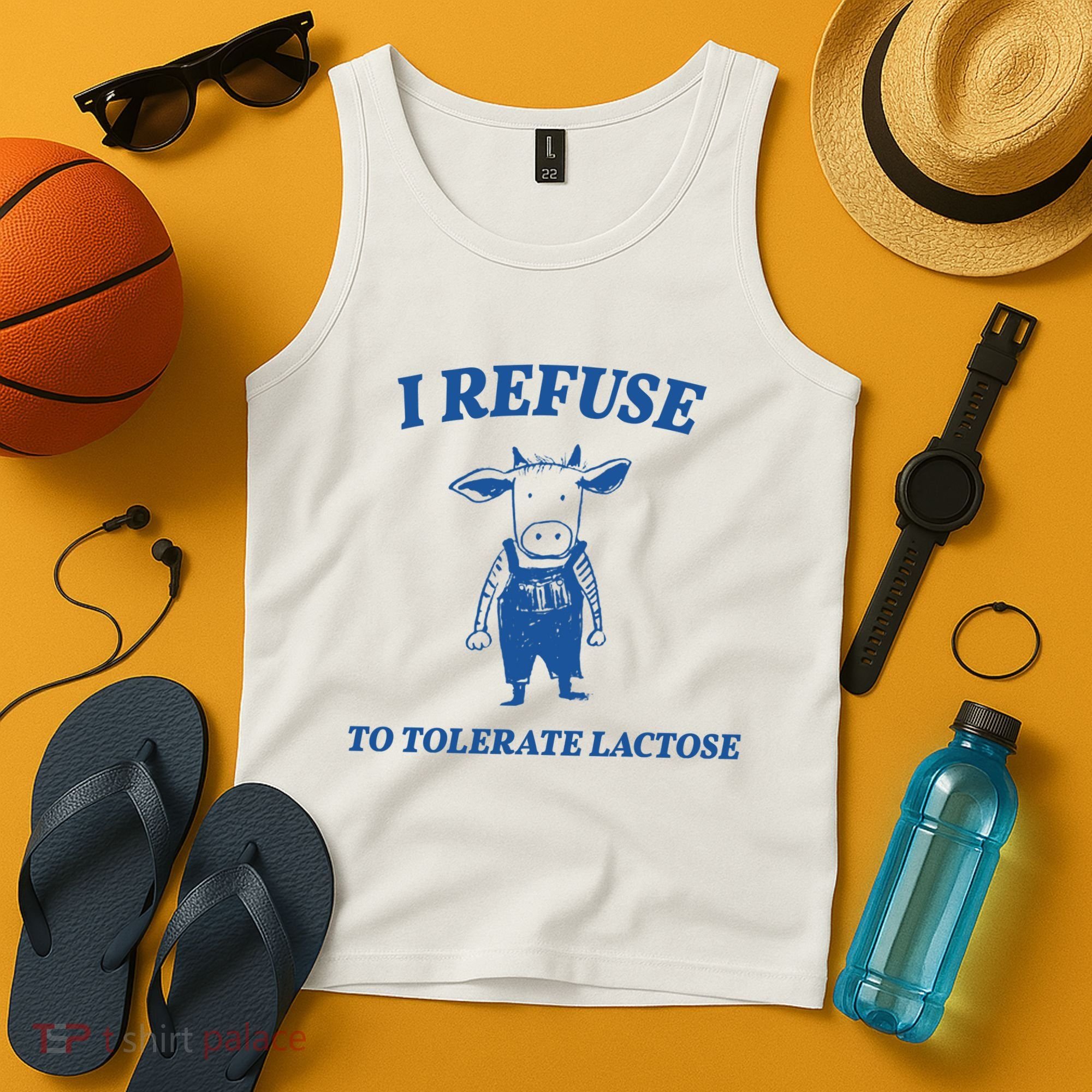 I Refuse To Tolerate Lactose Cow Tank Top