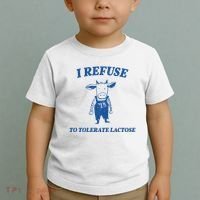 I Refuse To Tolerate Lactose Cow Toddler T-Shirt thumb 2