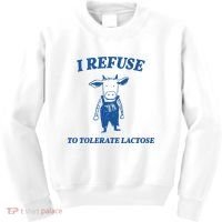 I Refuse To Tolerate Lactose Cow Kids Sweatshirt thumb 0