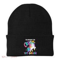 Im Ready To Crush 1st Grade Unicorn Back To School Beanie thumb 0