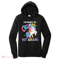 Im Ready To Crush 1st Grade Unicorn Back To School Women's Hoodie thumb 0