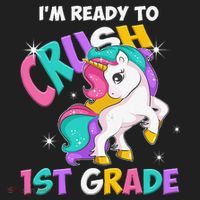 Im Ready To Crush 1st Grade Unicorn Back To School Tumbler thumb 3