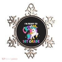 Im Ready To Crush 1st Grade Unicorn Back To School Ornament thumb 0