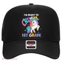 Im Ready To Crush 1st Grade Unicorn Back To School Hat thumb 0