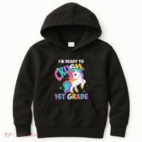 Im Ready To Crush 1st Grade Unicorn Back To School Kids Hoodie thumb 0