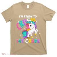 Im Ready To Crush 1st Grade Unicorn Back To School T-Shirt thumb 0