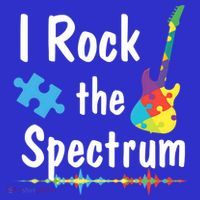 I Rock The Spectrum Funny Gift Autism Awareness Electric Guitar Gift T-Shirt thumb 7