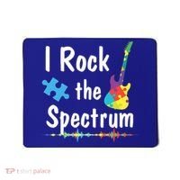 I Rock The Spectrum Funny Gift Autism Awareness Electric Guitar Gift Mousepad thumb 0
