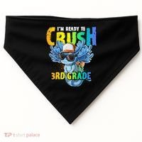 I'm Ready To Crush 3rd Grade Axolotl Back To School USA-Made Doggie Bandana thumb 0
